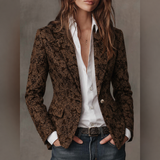 Estelle | Blazer Jacquard Cachemira Ajustado