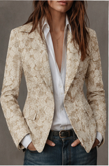 Estelle | Blazer Jacquard Cachemira Ajustado