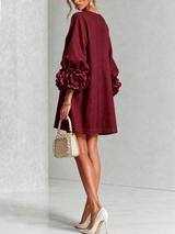Élodie — Vestido Mini Floral con Botones