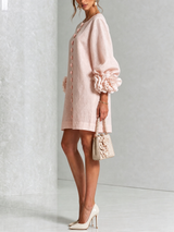 Élodie — Vestido Mini Floral con Botones
