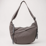 Chiara, bolso de hombro gris de nylon