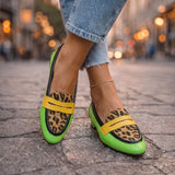 Rosalia Mocasines con Estampado Leopardo