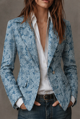 Estelle | Blazer Jacquard Cachemira Ajustado