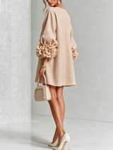 Élodie — Vestido Mini Floral con Botones