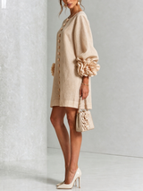 Élodie — Vestido Mini Floral con Botones