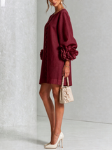 Élodie — Vestido Mini Floral con Botones