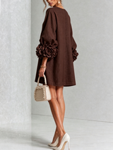 Élodie — Vestido Mini Floral con Botones