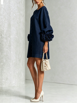 Élodie — Vestido Mini Floral con Botones