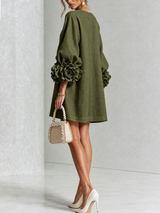 Élodie — Vestido Mini Floral con Botones