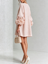Élodie — Vestido Mini Floral con Botones