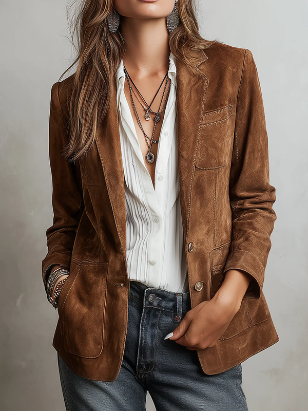 Noémie | Top Blazer Negro con Mangas Semitransparentes