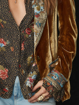 Marcelline | Blazer Patchwork Estampado Floral Vintage