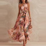 Aurora — Vestido Floral Asimétrico