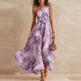 Aurora — Vestido Floral Asimétrico