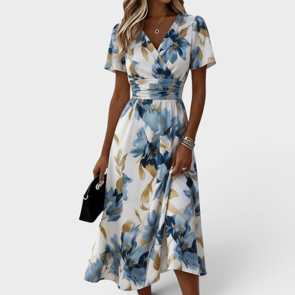 Denise — Vestido Midi Floral