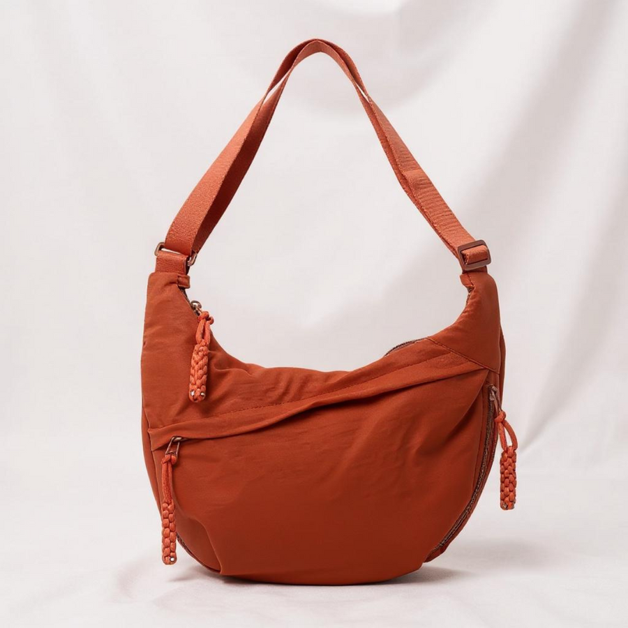 Gioia, bolso de hombro naranja de nylon