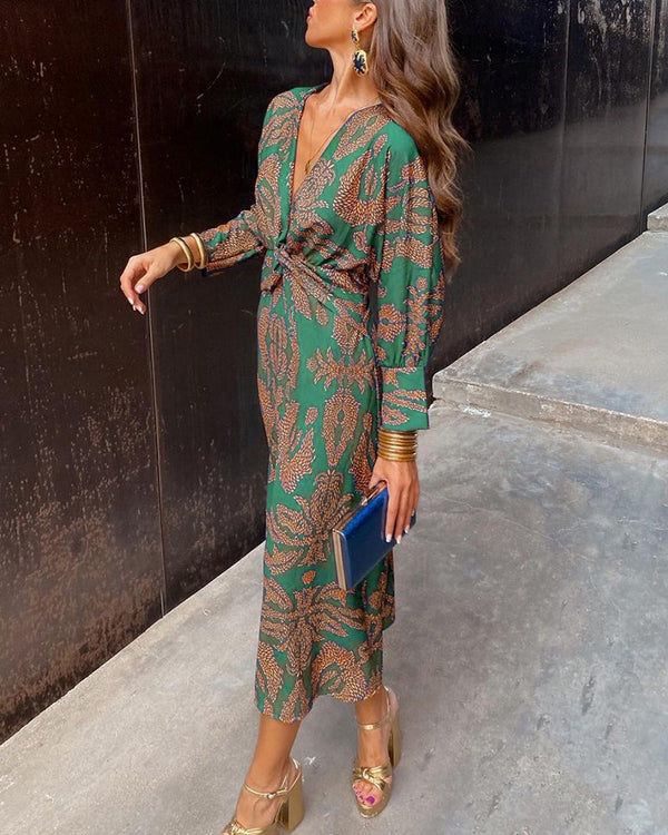 Isadora — Vestido Midi Estampado
