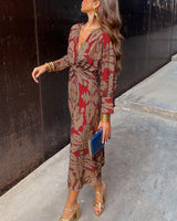 Isadora — Vestido Midi Estampado