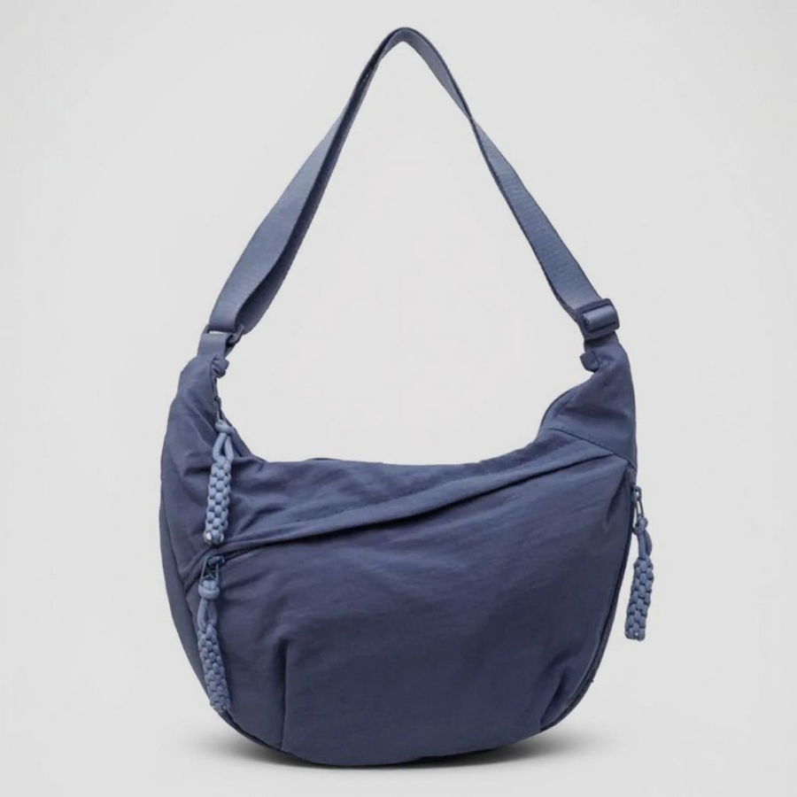 Mara, bolso de hombro azul de nylon