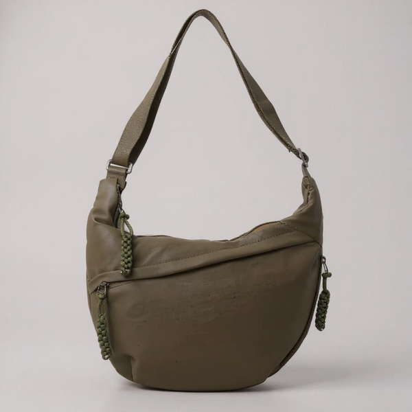 Viola, bolso de hombro verde oliva de nylon